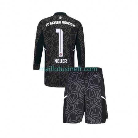 Maillot de Foot Bayern Munich Manuel Neuer 1 Extérieur Gardien 2022-23 Manches Longues - Enfant Maillot de Foot Bayern Munich Manuel Neuer 1 Extérieur Gardien 2022-23 Manches Longues - Enfant